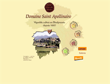 Tablet Screenshot of domaine-st-apollinaire.com
